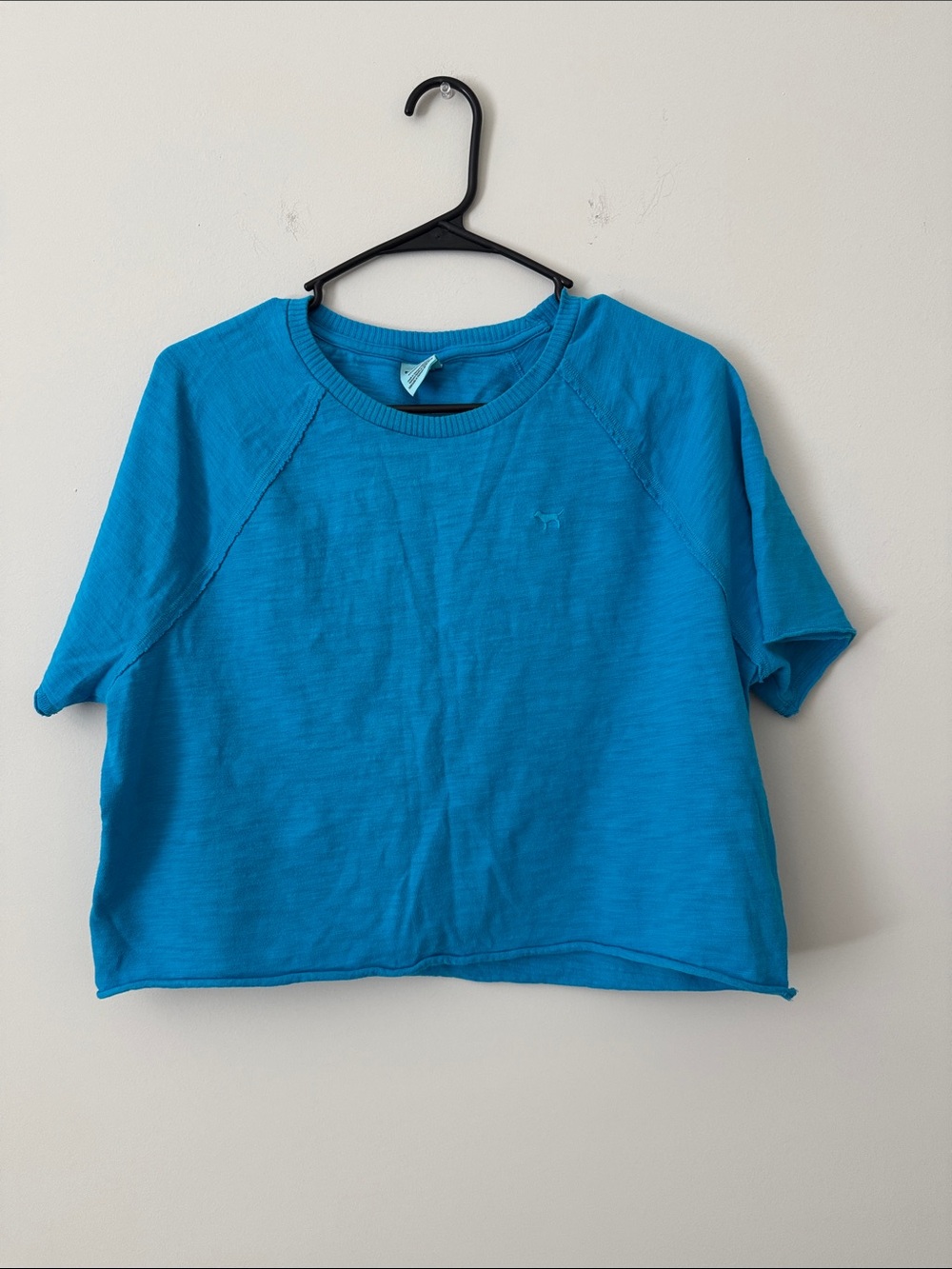 Victoria Secret PINK Bright Blue Short Sleeve top
